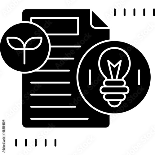 Energy Costs Icon Vector Element