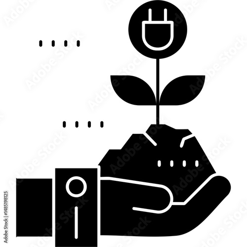 Bio Energy Icon Vector Element