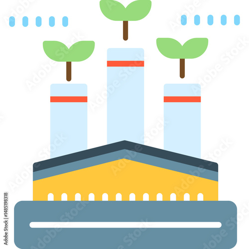 Factory Icon Vector Element