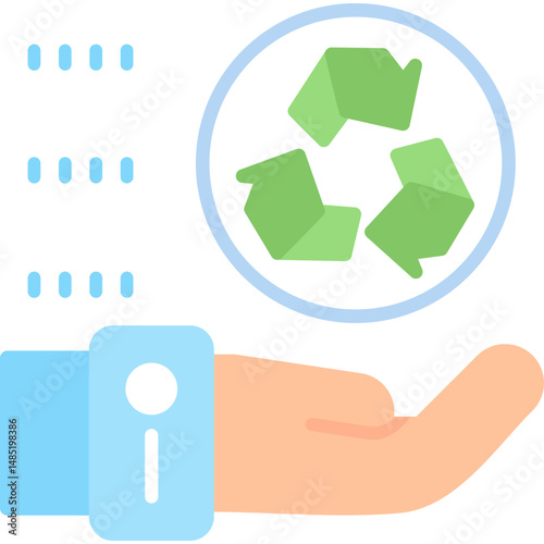 Recycled Paper Icon Vector Element