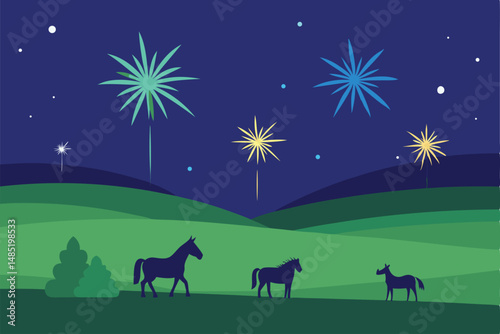 nativity scene with holy cross