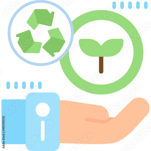 Sprout Icon Vector Element