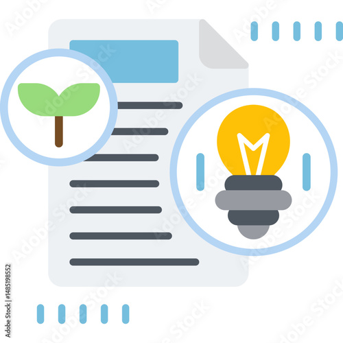 Energy Costs Icon Vector Element