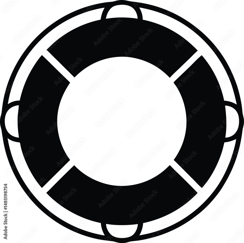 Naklejka premium lifebuoy icon vector illustration