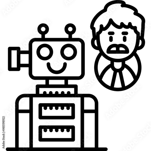 Robot Icon Vector Element