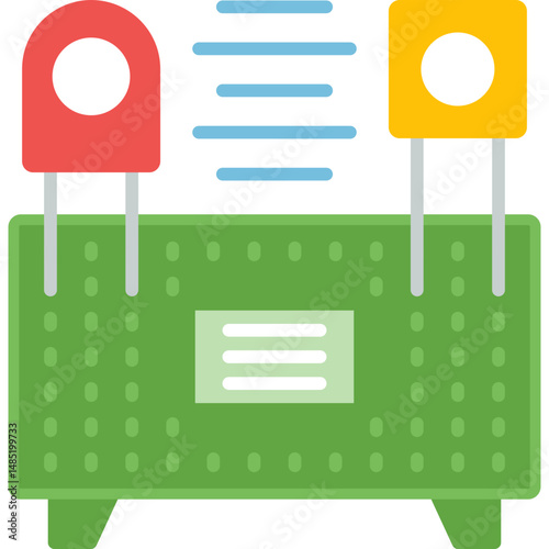 Protoboard Icon Vector Element