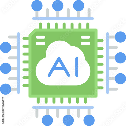 Artificial Intelligence Icon Vector Element