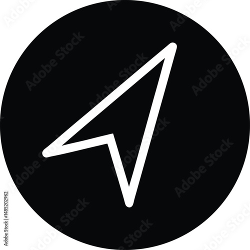 navigation app icon vector illustration