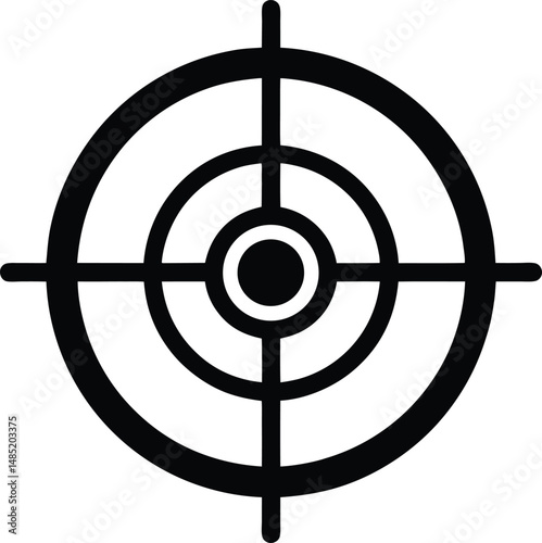 navigation target icon vector illustration