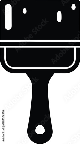 Paint Scraper Icon Vector Illustration