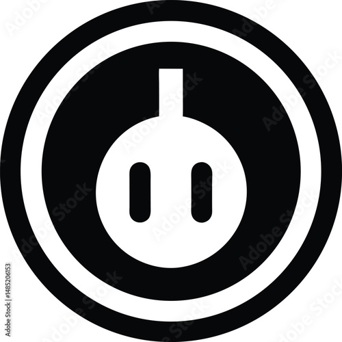 power outlet icon vector illustration