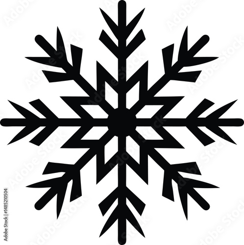 snowflake icon vector illustration