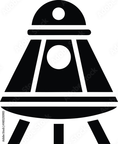 space capsule icon vector illustration