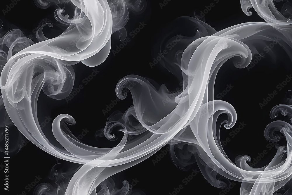 White gray smoke vapor fumes swirls shapes transparent PNG, isolated background cutout. Misty effect, White gray smoke vapor fumes swirls shapes transparent PNG, isolated background cutout. Misty effect,