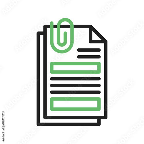 Attach icon vector image. Suitable for mobile apps, web apps and print media.