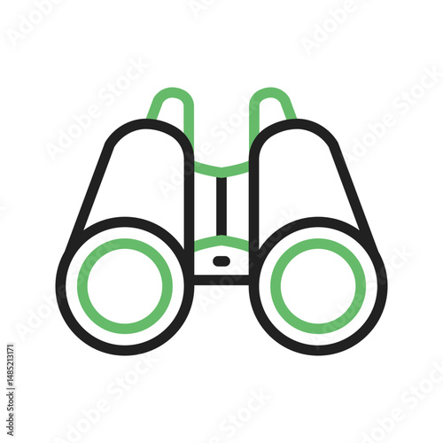 Binoculars icon vector image. Suitable for mobile apps, web apps and print media.
