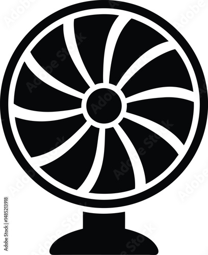table fan icon vector illustration