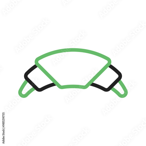 Crossiant II icon vector image. Suitable for mobile apps, web apps and print media.