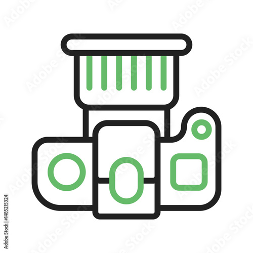 DSLR Camera icon vector image. Suitable for mobile apps, web apps and print media.