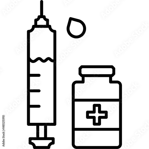 Vaccine Vial Icon