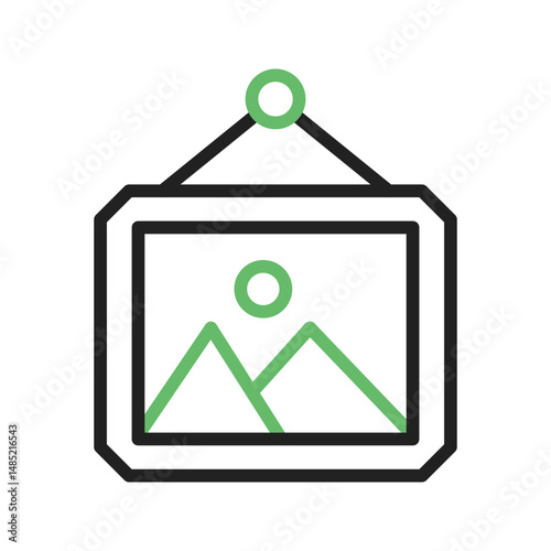 Frame I icon vector image. Suitable for mobile apps, web apps and print media.
