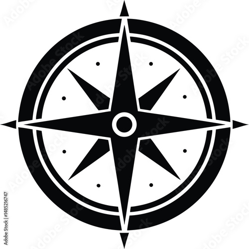 travel compass icon vector illustration