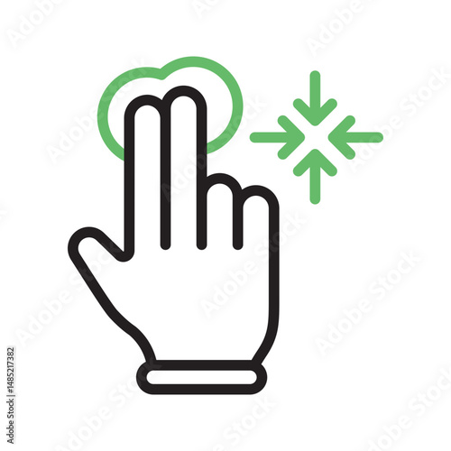 Hold and Move icon vector image. Suitable for mobile apps, web apps and print media.