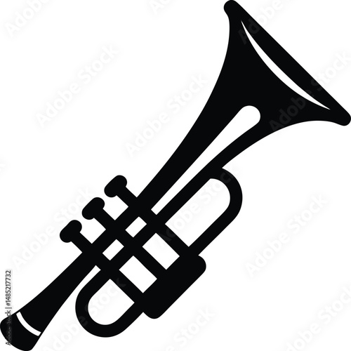 trumpet icon vector illustration