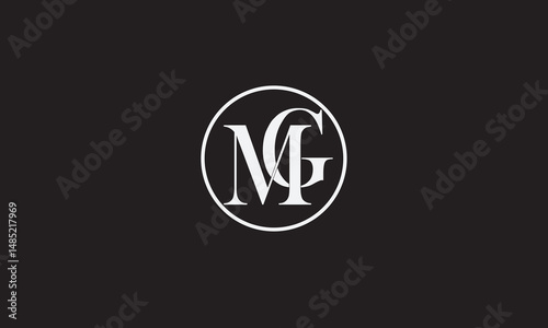 MG, GM , G , M Abstract Letters Logo Monogram	