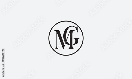 MG, GM , G , M Abstract Letters Logo Monogram	