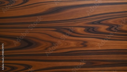 Rich Walnut Wood with Swirling Dark Brown and Black Grains, Polished Semi-Matte Finish

