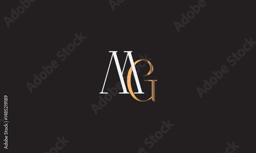 MG, GM , G , M Abstract Letters Logo Monogram	