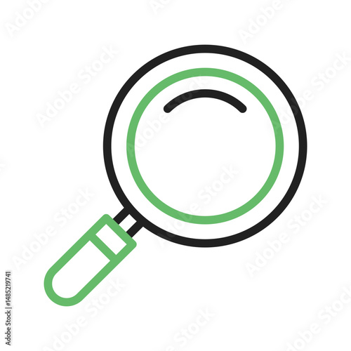 Magnifying Glass icon vector image. Suitable for mobile apps, web apps and print media.