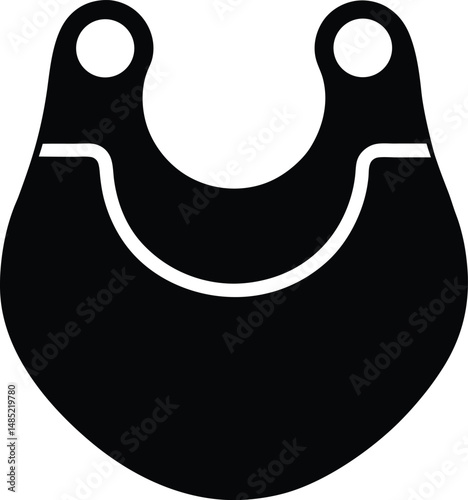 baby bib icon vector illustration