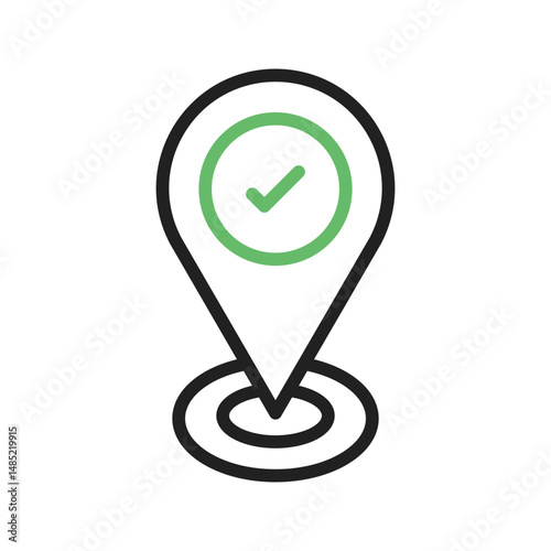 Marked icon vector image. Suitable for mobile apps, web apps and print media.