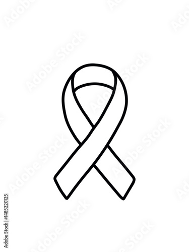 Pink ribbon icon