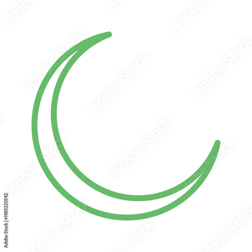 New Moon icon vector image. Suitable for mobile apps, web apps and print media.