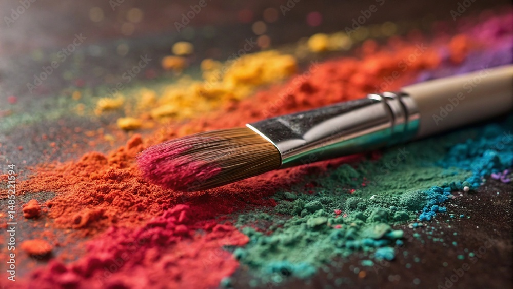 Fototapeta premium brush and paints