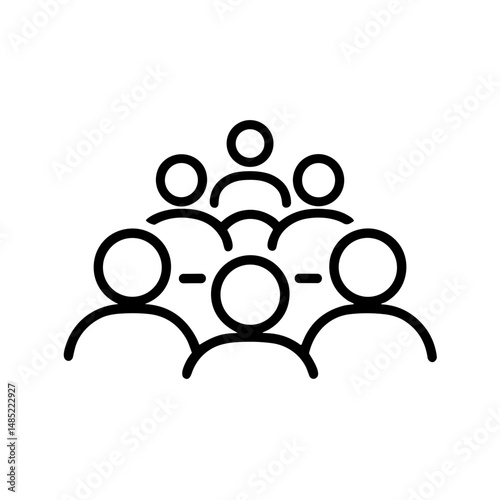 Group of people listening to a university tour presentation concept of Open campus university tour  