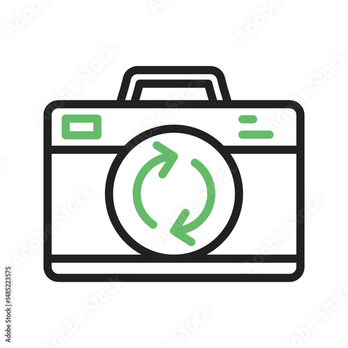Rear Camera icon vector image. Suitable for mobile apps, web apps and print media.