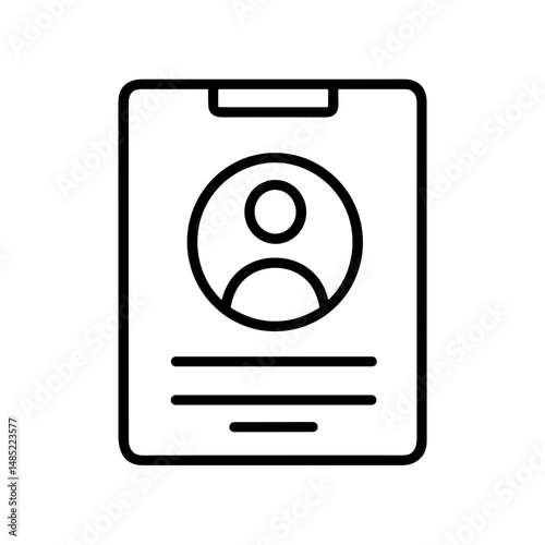 Visitor badge with name and details for open campus university tour  