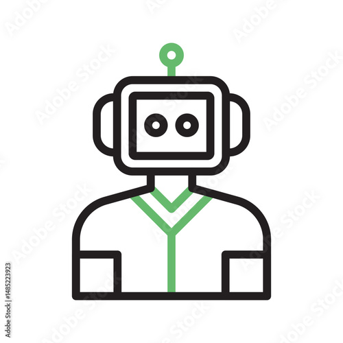 Robot icon vector image. Suitable for mobile apps, web apps and print media.