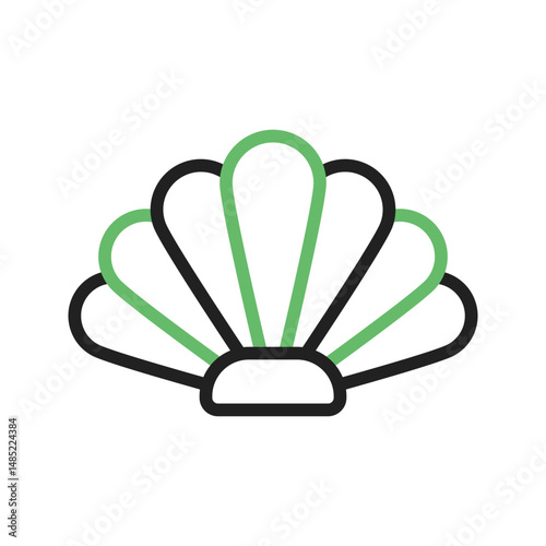 Sea Shell icon vector image. Suitable for mobile apps, web apps and print media.