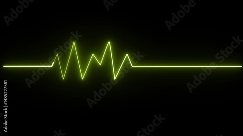 Heart beat line icon animation and emergency ekg monitoring. .Heartbeat line, Pulse trace, ECG or EKG Cardio graph symbol for Healthy and Medical Analysis.