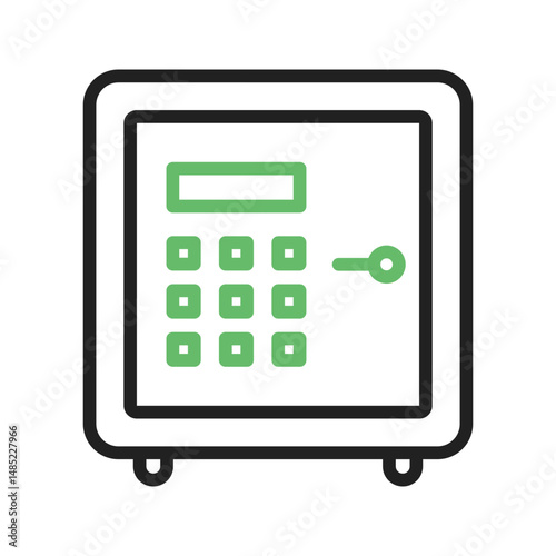 Vault II icon vector image. Suitable for mobile apps, web apps and print media.