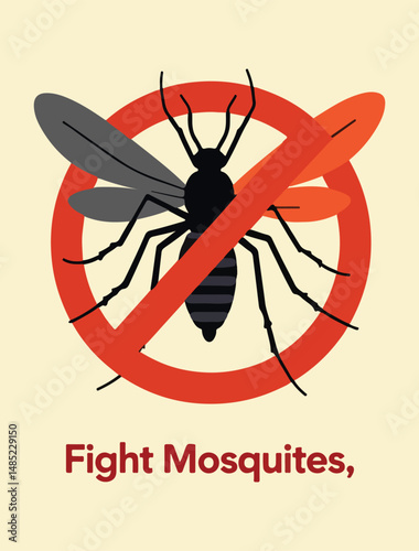 Educational and Informative World Mosquito Day Vector Designs: Mosquito Awareness, Prevention Posters, and T-shirt Concepts Focused on Solid Colors and Clarity.