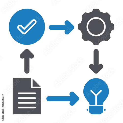 Processing Vector icon which can easily modify or edit