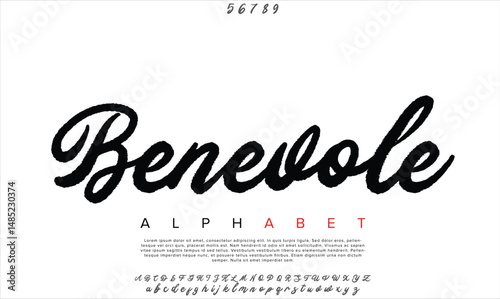 Luxury Benevolence Free Regular alphabet letters font for logo