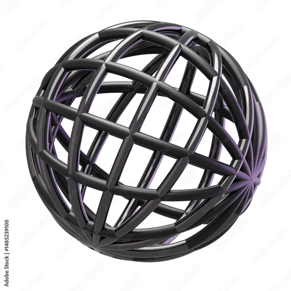 Chrome Shape abstract 3D Illustrations Chrome Shape abstract 3D Illustrations