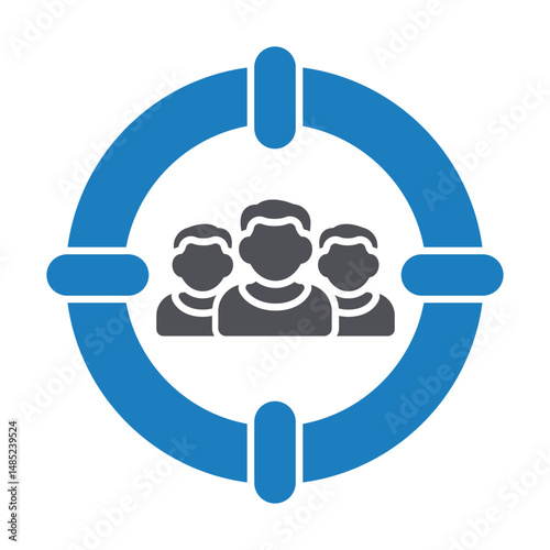Target audience Vector icon which can easily modify or edit
